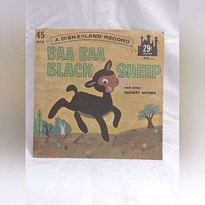Disneyland Kids Record - Baa Baa Black Sheep Mother Goose Nursery Rhymes 45rpm